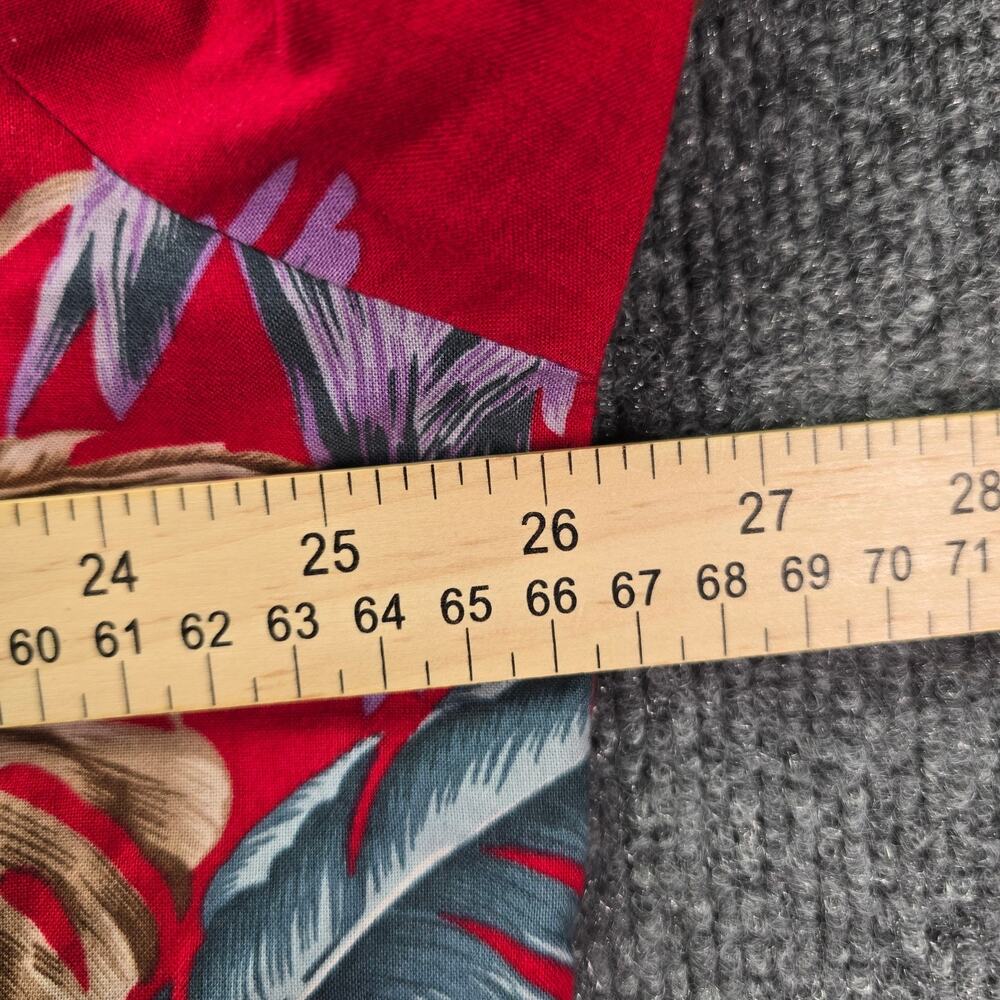 Vintage Paradise Found Hawaiian Shirt Mens XL Red Parrot Jungle Bird Magnum PI - Picture 5 of 5